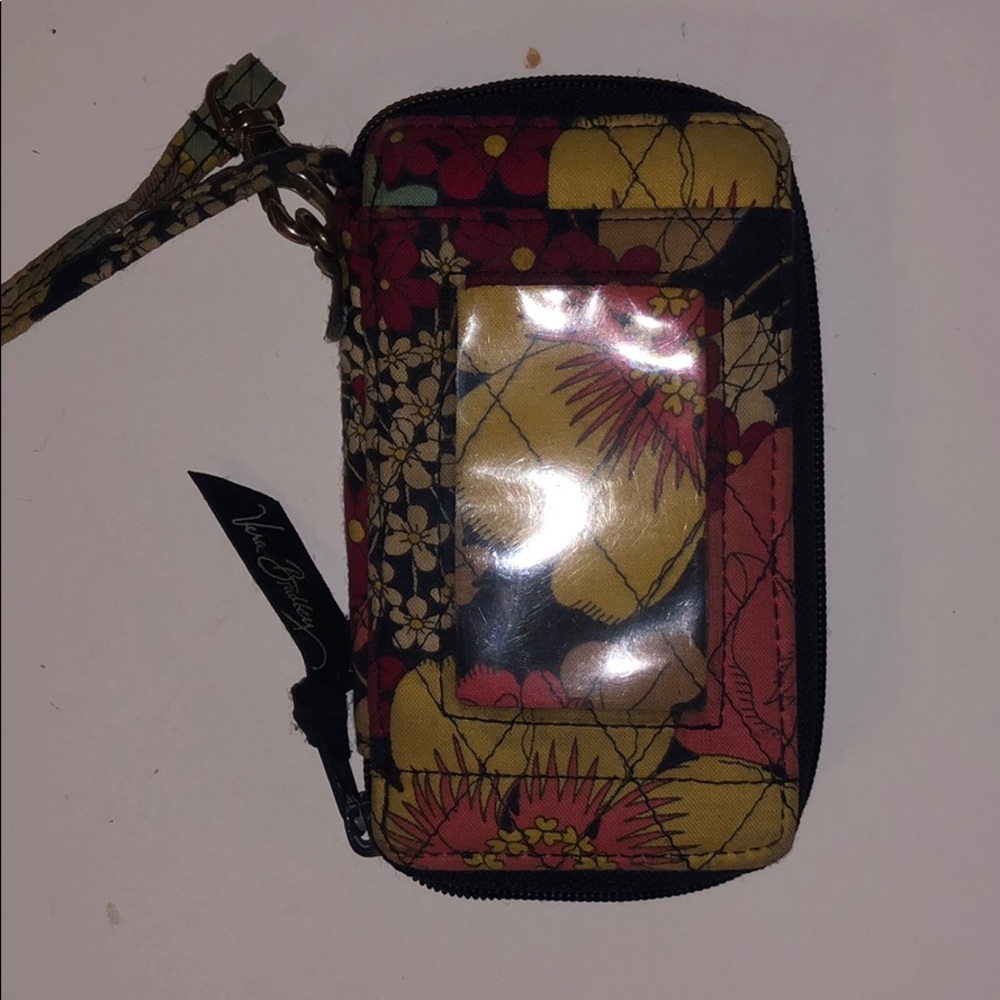Vera Bradley wristlet multi color flower pattern
